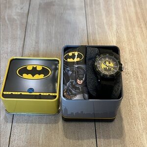 DC Batman Black and Yellow Watch
